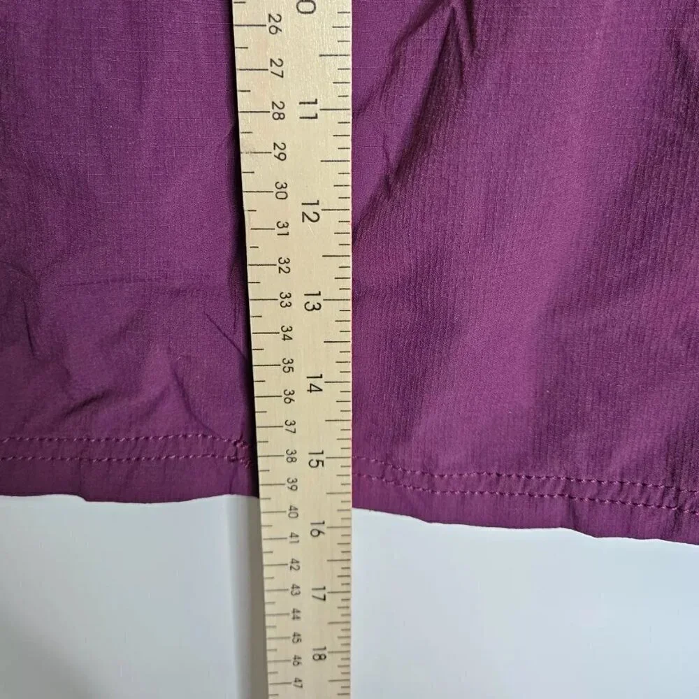 Athleta Cinch Ripstop Skort Women Sz 4 Purple Skirt Zip Pocket Athletic Outdoor